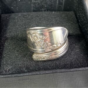 Vintage Silver Plated Oneida Spoon Ring size 9